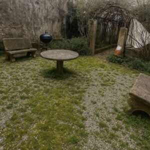 Giardino rustico con barbecue e zona coperta aPisa.
